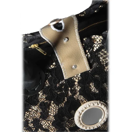 Coffarte - Medium Modern Woman Black Coffa - Sicilian Artisan Handbag - Sicilian Coffa - Luxury High Quality Handicraft Bag - Avvenice^ Bags