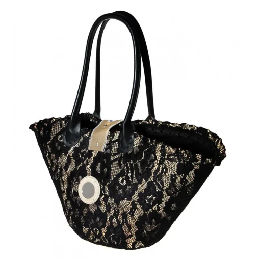 Coffarte - Medium Modern Woman Black Coffa - Sicilian Artisan Handbag - Sicilian Coffa - Luxury High Quality Handicraft Bag - Avvenice^ Bags
