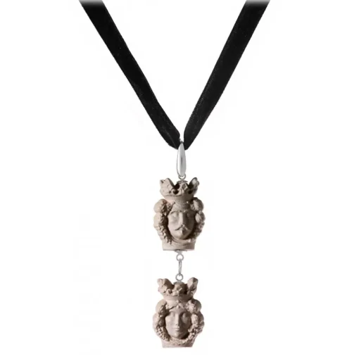 Coffarte - Mori Pendants Necklace - Sicilian Artisan Necklace in Ceramic - Luxury High Quality Handcraft Necklace - Avvenice^ Necklaces