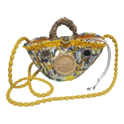 Coffarte - Pochette Sun Coffa - Jewelry - Sicilian Artisan Handbag - Sicilian Coffa - Luxury High Quality Handicraft Bag - Avvenice^ Bags