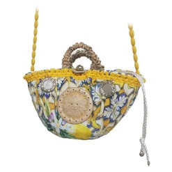 Coffarte - Pochette Sun Coffa - Jewelry - Sicilian Artisan Handbag - Sicilian Coffa - Luxury High Quality Handicraft Bag - Avvenice^ Bags