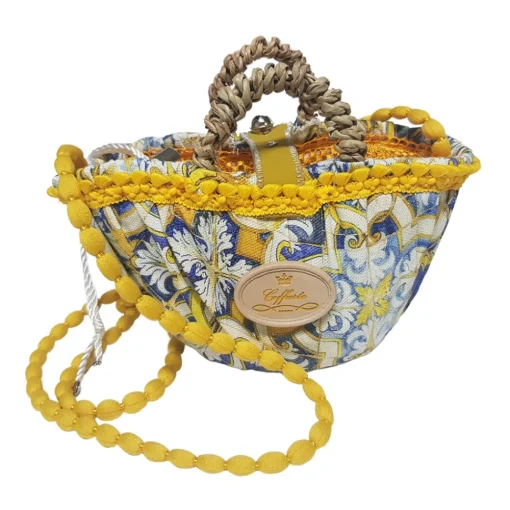 Coffarte - Pochette Sun Coffa - Jewelry - Sicilian Artisan Handbag - Sicilian Coffa - Luxury High Quality Handicraft Bag - Avvenice^ Bags