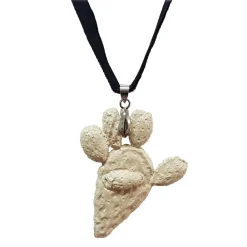 Coffarte - Prickly Pear Necklace - Sicilian Artisan Necklace in Ceramic - Luxury High Quality Handcraft Necklace - Avvenice