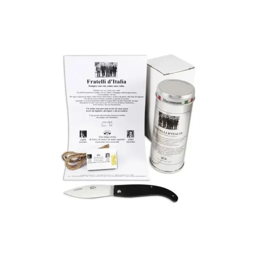 Coltellerie Berti - 1895 - Maremmano a Foglia Fratelli d'Italia - N. 81 - Exclusive Artisan Knives - Handmade in Italy - Avvenice^ Kitchen & Dining