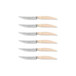 Coltellerie Berti - 1895 - Polychrome 6 Table Knives - N. 8052 - Exclusive Artisan Knives - Handmade in Italy - Avvenice