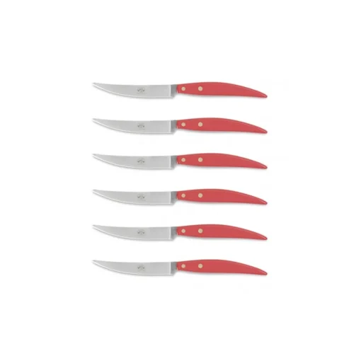 Coltellerie Berti - 1895 - Polychrome 6 Table Knives - N. 8054 - Exclusive Artisan Knives - Handmade in Italy - Avvenice^ Kitchen & Dining