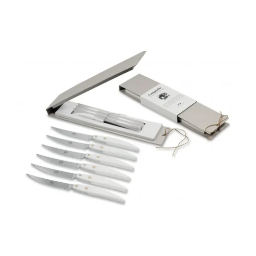 Coltellerie Berti - 1895 - Polychrome 6 Table Knives - N. 8061 - Exclusive Artisan Knives - Handmade in Italy - Avvenice^ Kitchen & Dining