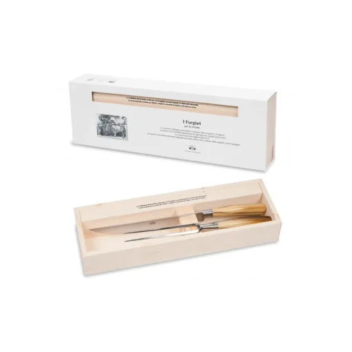 Coltellerie Berti - 1895 - Roast Knives Kit - N. 2745 - Exclusive Artisan Knives - Handmade in Italy - Avvenice^ Kitchen & Dining