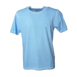 C.P. Company - Basic T-Shirt with Logo - Light Blue - Sweater - Luxury Exclusive Collection - Avvenice^ T-shirt