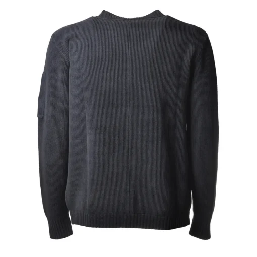 C.P. Company - Chenille Crewneck Pullover - Blue - Sweater - Luxury Exclusive Collection - Avvenice^ Knitwears
