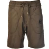 C.P. Company - Fleece Bermuda With Elastic Waistband - Brown - Trousers - Luxury Exclusive Collection - Avvenice^ Trousers