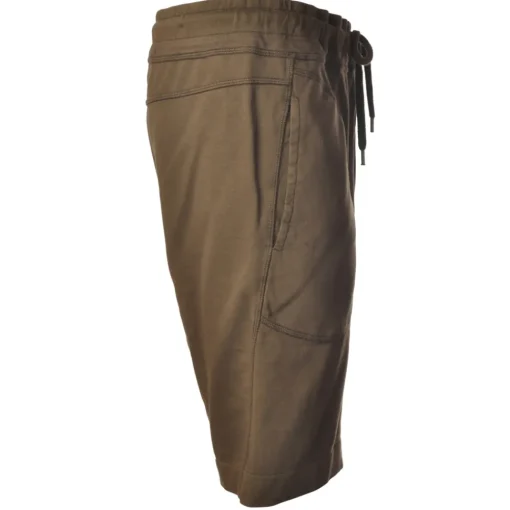C.P. Company - Fleece Bermuda With Elastic Waistband - Brown - Trousers - Luxury Exclusive Collection - Avvenice^ Trousers