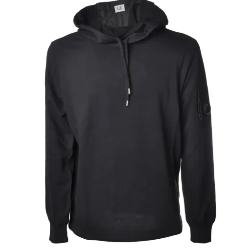 C.P. Company - Hooded Sweatshirt with Logo And Laces - Blue - Hoodie - Luxury Exclusive Collection - Avvenice^ Sweatshirts
