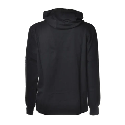 C.P. Company - Hooded Sweatshirt with Logo - Blue - Luxury Exclusive Collection - Avvenice^ Sweatshirts