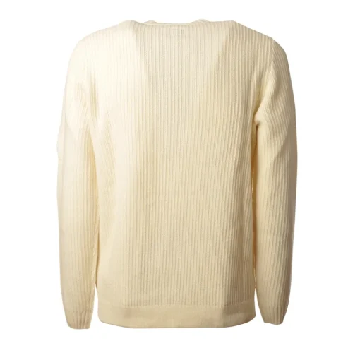 C.P. Company - Long Sleeve Crewneck Sweater - Cream - Sweater - Luxury Exclusive Collection - Avvenice^ Knitwears
