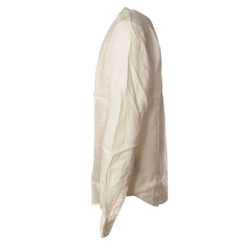 C.P. Company - Mandarin Collar Shirt - White - Luxury Exclusive Collection - Avvenice^ Shirts