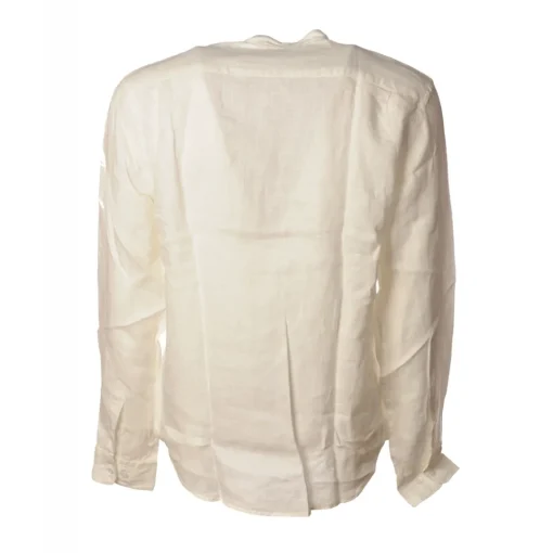 C.P. Company - Mandarin Collar Shirt - White - Luxury Exclusive Collection - Avvenice^ Shirts