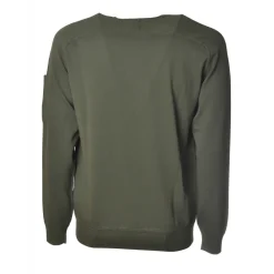 C.P. Company - Pullover Made of Cotton Crepe - Green - Sweater - Luxury Exclusive Collection - Avvenice^ Knitwears