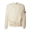C.P. Company - Sweatshirt with Front Zip Closure and Snap Buttons - Cream - Luxury Exclusive Collection - Avvenice^ Sweatshirts
