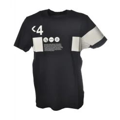 C.P. Company - T-Shirt with Contrast Print and Writings - Blue - Luxury Exclusive Collection - Avvenice^ T-shirt