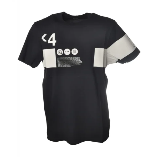 C.P. Company - T-Shirt with Contrast Print and Writings - Blue - Luxury Exclusive Collection - Avvenice^ T-shirt