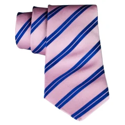 Coffret Cravates E.G. Cravates E.G. - Double Strip Tie - Mix of Persian Rose and Klein Blue - Avvenice