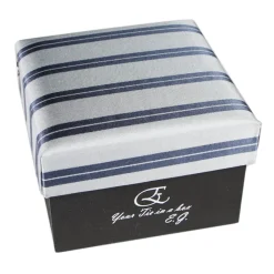 Coffret Cravates E.G. Cravates E.G. - Double Strip Tie - Mix of Gray and Ice Gray - Avvenice^ Ties & Bow Ties
