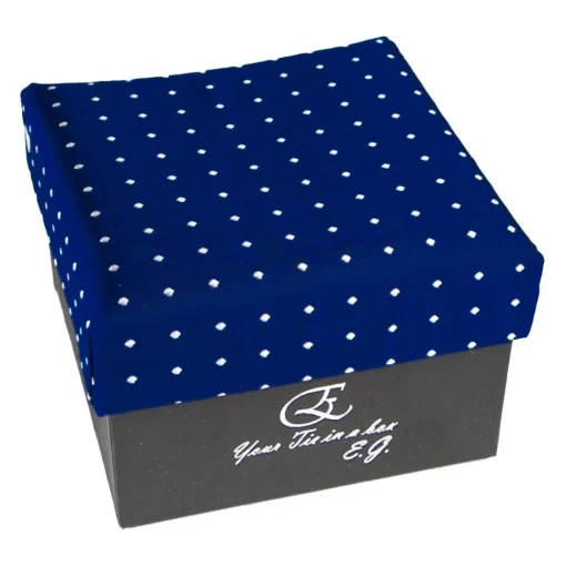 Coffret Cravates E.G. Cravates E.G. - Polka Dot Tie - Ultramarine - Avvenice^ Ties & Bow Ties