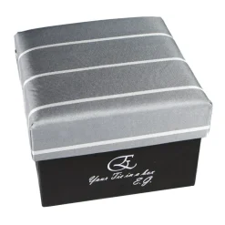 Coffret Cravates E.G. Cravates E.G. - Single Stripe Tie - Ice Gray - Avvenice