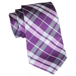 Coffret Cravates E.G. Cravates E.G. - Tartan Tie - Magenta Rose - Avvenice^ Ties & Bow Ties