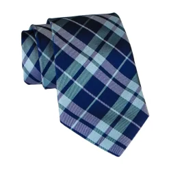Coffret Cravates E.G. Cravates E.G. - Tartan Tie - Blue Navy - Avvenice