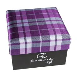 Coffret Cravates E.G. Cravates E.G. - Tartan Tie - Magenta Rose - Avvenice^ Ties & Bow Ties