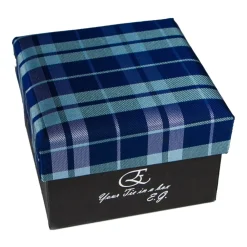 Coffret Cravates E.G. Cravates E.G. - Tartan Tie - Blue Navy - Avvenice