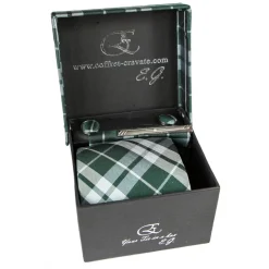 Coffret Cravates E.G. Cravates E.G. - Tartan Tie - Green - Avvenice