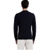 Cruna - Calais Crewneck Sweater - 1535 - Night Blue - Handmade in Italy - Luxury High Quality Collection - Avvenice