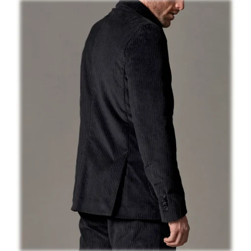 Cruna - Chelsea Jacket in Corduroy - 611 - Night Blue - Handmade in Italy - Luxury High Quality Jacket - Avvenice^ Jackets