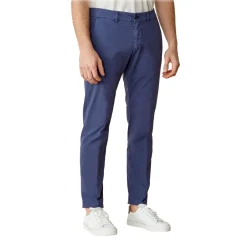 Cruna - Marais Trousers in Cotton - 510 - Blue - Handmade in Italy - Luxury High Quality Pants - Avvenice^ Trousers
