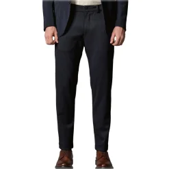 Cruna - Marais Trousers in Tech Wool - 648 - Night Blue - Handmade in Italy - Luxury High Quality Pants - Avvenice^ Trousers