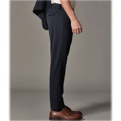 Cruna - Marais Trousers in Tech Wool - 648 - Night Blue - Handmade in Italy - Luxury High Quality Pants - Avvenice^ Trousers