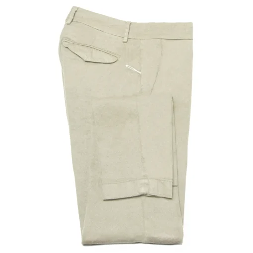 Cruna - Marais Trousers in Linen - 540 - ECRU - Handmade in Italy - Luxury High Quality Pants - Avvenice^ Trousers