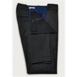 Cruna - Marais Trousers in Tech Wool - 648 - Night Blue - Handmade in Italy - Luxury High Quality Pants - Avvenice^ Trousers