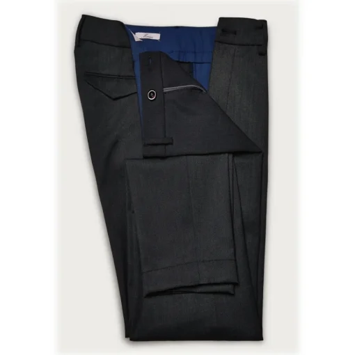 Cruna - Marais Trousers in Tech Wool - 648 - Night Blue - Handmade in Italy - Luxury High Quality Pants - Avvenice^ Trousers