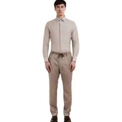 Cruna - Mitte Trousers - 1516 - Toupe - Handmade in Italy - Luxury High Quality Collection - Avvenice^ Trousers