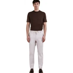 Cruna - Mitte Trousers - 1512 - Chocolate - Handmade in Italy - Luxury High Quality Collection - Avvenice