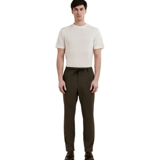 Cruna - Mitte Trousers - 0001 - Green - Handmade in Italy - Luxury High Quality Collection - Avvenice^ Trousers