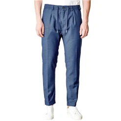 Cruna - Mitte Trousers in Fresh Wool - 562 - Navy - Handmade in Italy - Luxury High Quality Pants - Avvenice^ Trousers