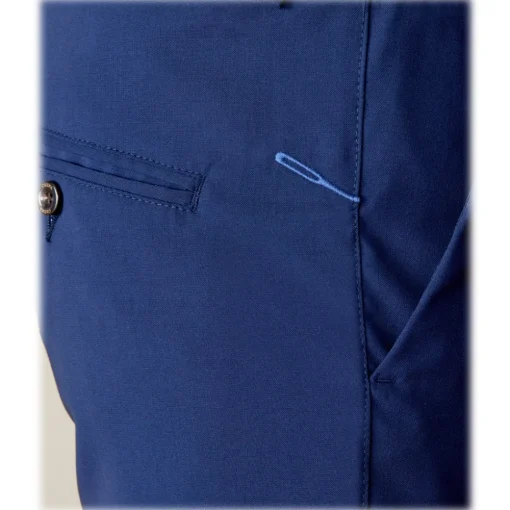 Cruna - Mitte Trousers in Fresh Wool - 560 - Navy - Handmade in Italy - Luxury High Quality Pants - Avvenice^ Trousers