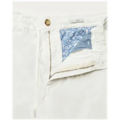 Cruna - Mitte Trousers in Cotton - 511 - Off White - Handmade in Italy - Luxury High Quality Pants - Avvenice