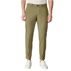 Cruna - New Town Trousers in Cotton - 522 - Army - Handmade in Italy - Luxury High Quality Pants - Avvenice^ Trousers