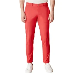 Cruna - New Town Trousers in Cotton - 520 - Red - Handmade in Italy - Luxury High Quality Pants - Avvenice^ Trousers
